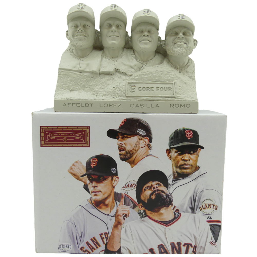 SF Giants Wall of Fame Mt. Core Four Statue Affeldt Lopez Casilla Romo MLB